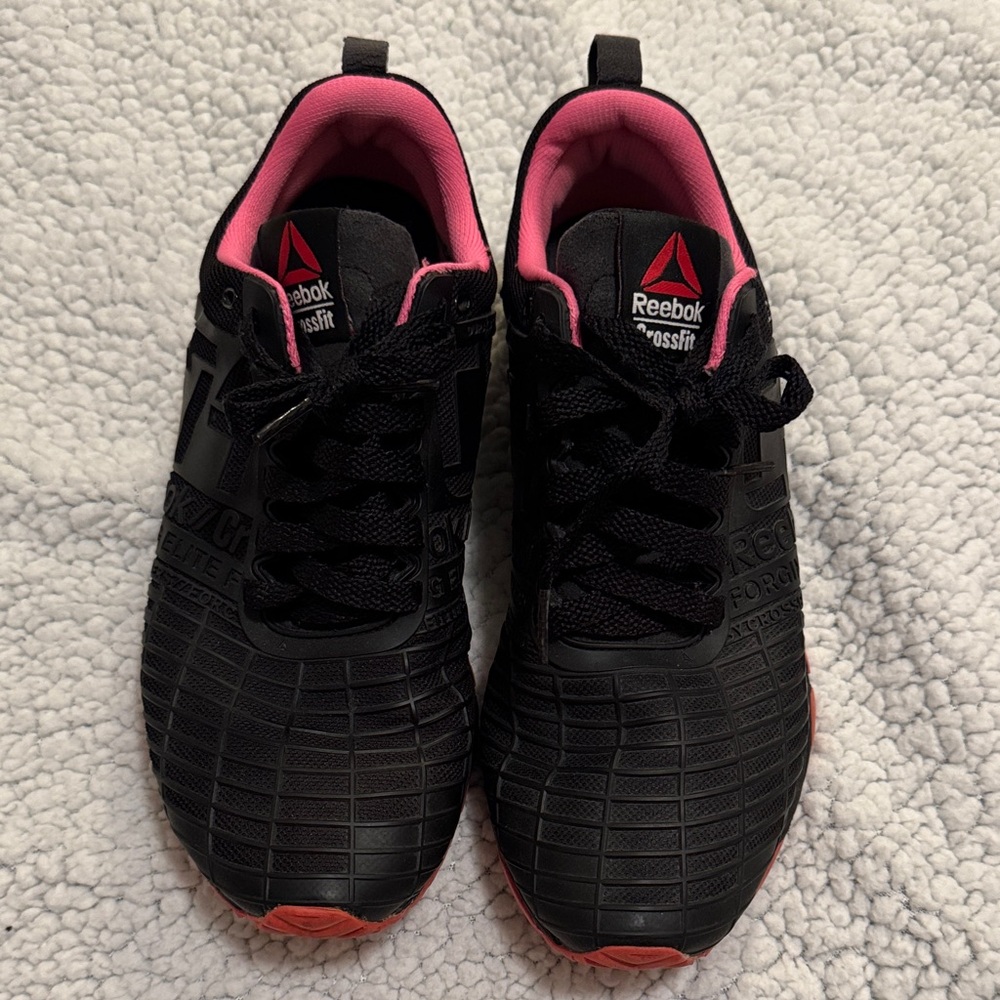 Reebok CrossFit Black and Pink Athletic Shoes